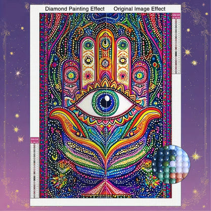 30x40cm Palm & Eye Diamond Art Kit