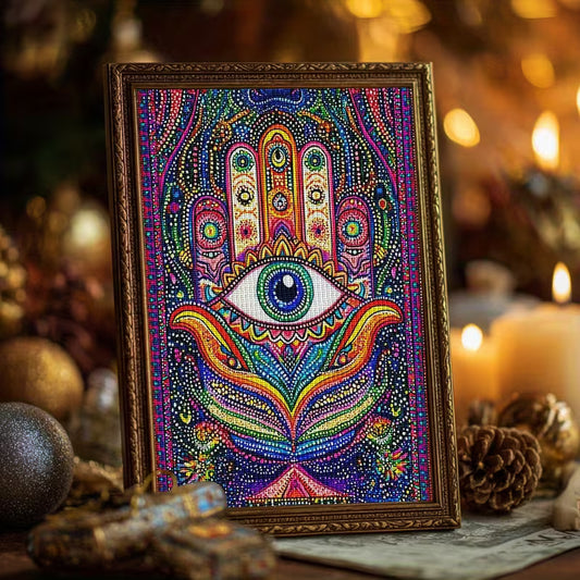 30x40cm Palm & Eye Diamond Art Kit