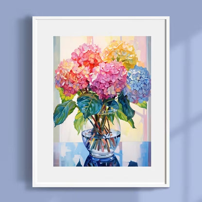 30x40cm Hydrangea Vase Diamond Art Kit
