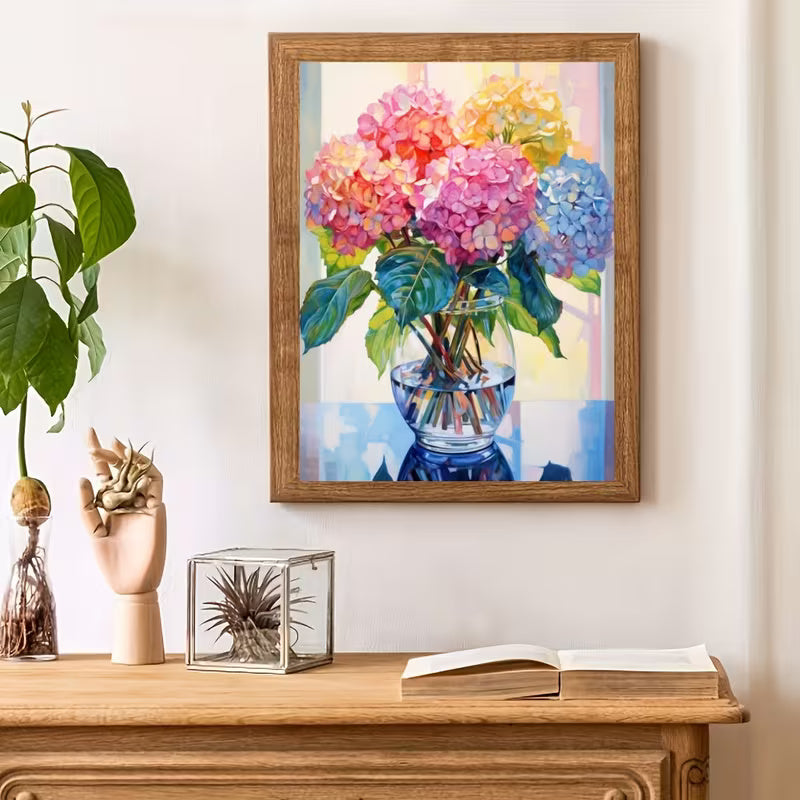 30x40cm Hydrangea Vase Diamond Art Kit