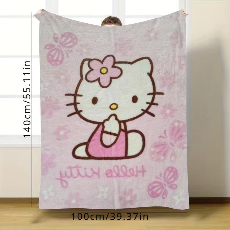 100x130cm Hello Kitty Fleece Blanket