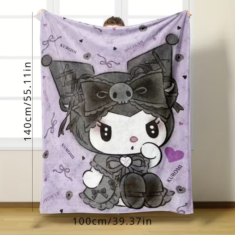 150x200cm Kuromi Fleece Blanket
