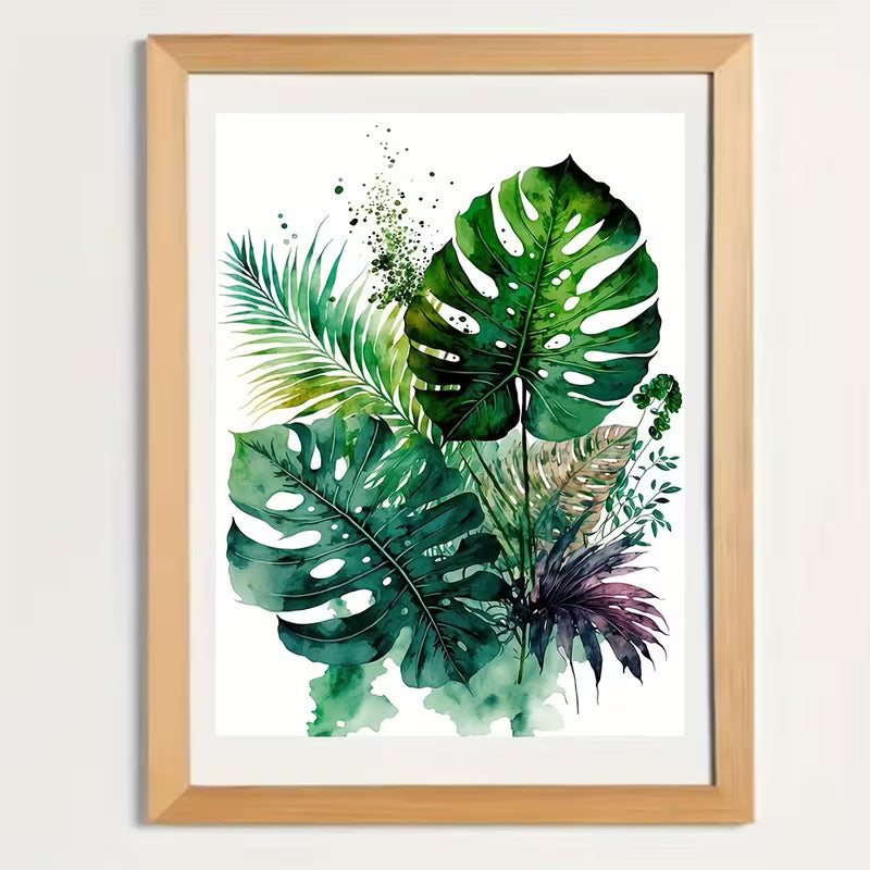 30x40cm Tropical Leaf Diamond Art Kit