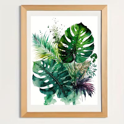 30x40cm Tropical Leaf Diamond Art Kit