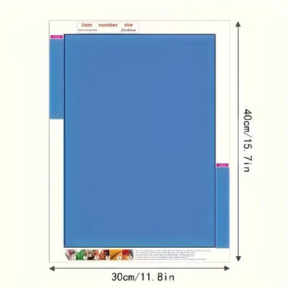 30x40cm Tropical Leaf Diamond Art Kit