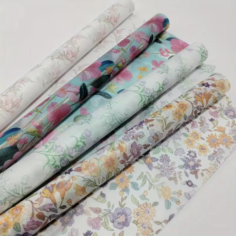 40 Sheets of Floral Tissue Paper