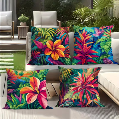4x Tropical Cushion Covers (45cm x 45cm)
