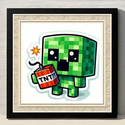 20x20cm Minecraft Diamond Art Kit