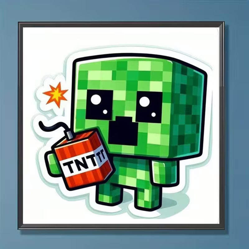 20x20cm Minecraft Diamond Art Kit