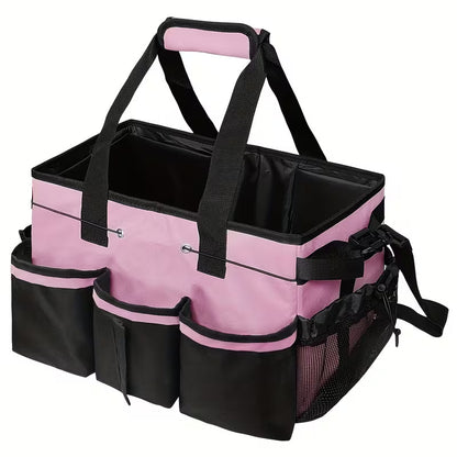 Pink Cleaning Caddy Organizer Bag