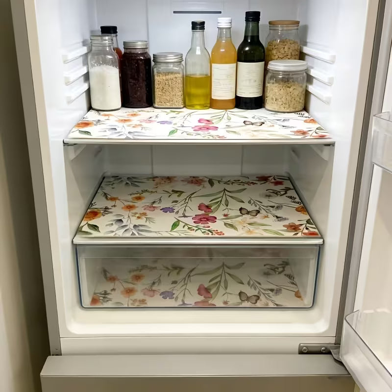 4pc Flower & Butterfly fridge Liners