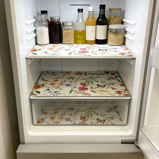 4pc Flower & Butterfly fridge Liners