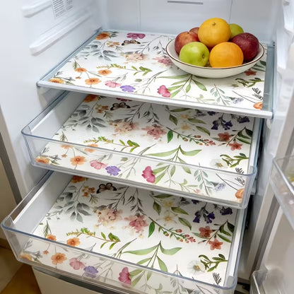 4pc Flower & Butterfly fridge Liners