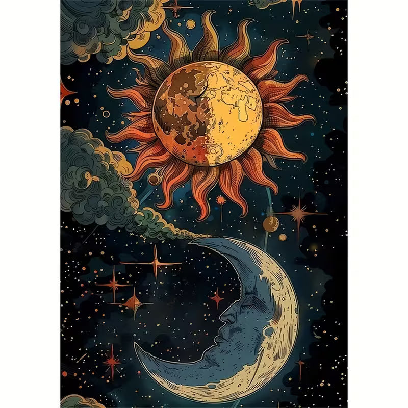 40x60cm Sun & Moon Diamond Art Kit