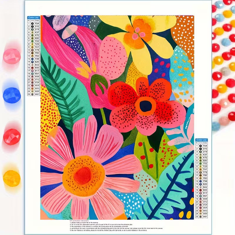 30x40cm Floral Diamond Art Kit