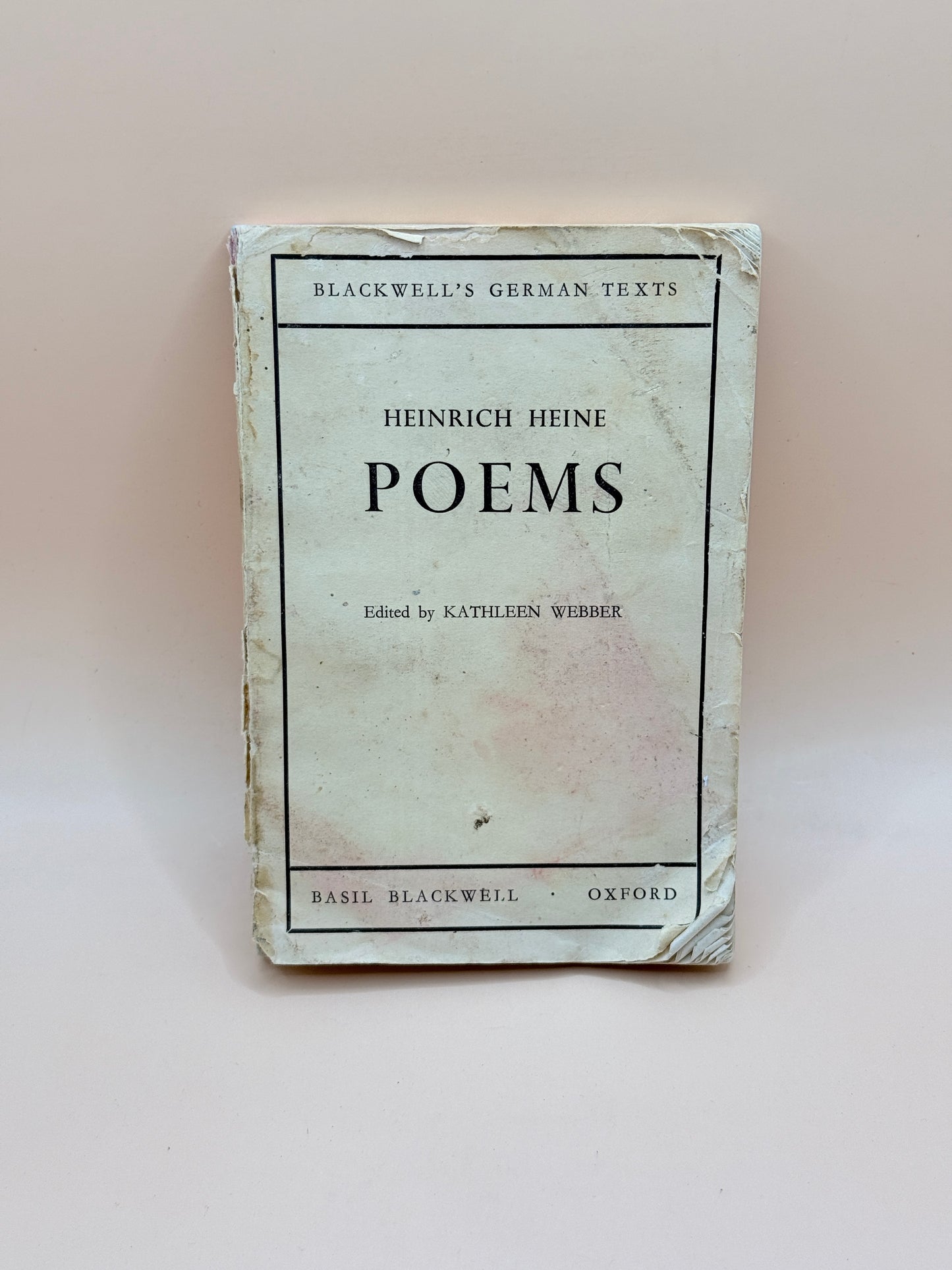 Blackwell’s German Texts: Heinrich Heine Poems (Vintage, Undated)