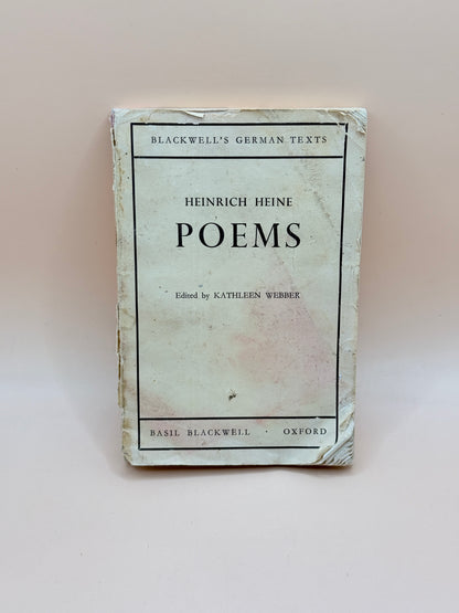 Blackwell’s German Texts: Heinrich Heine Poems (Vintage, Undated)