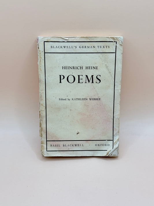 Blackwell’s German Texts: Heinrich Heine Poems (Vintage, Undated)
