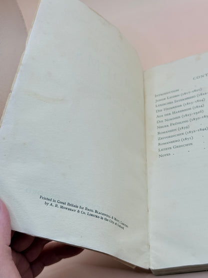 Blackwell’s German Texts: Heinrich Heine Poems (Vintage, Undated)