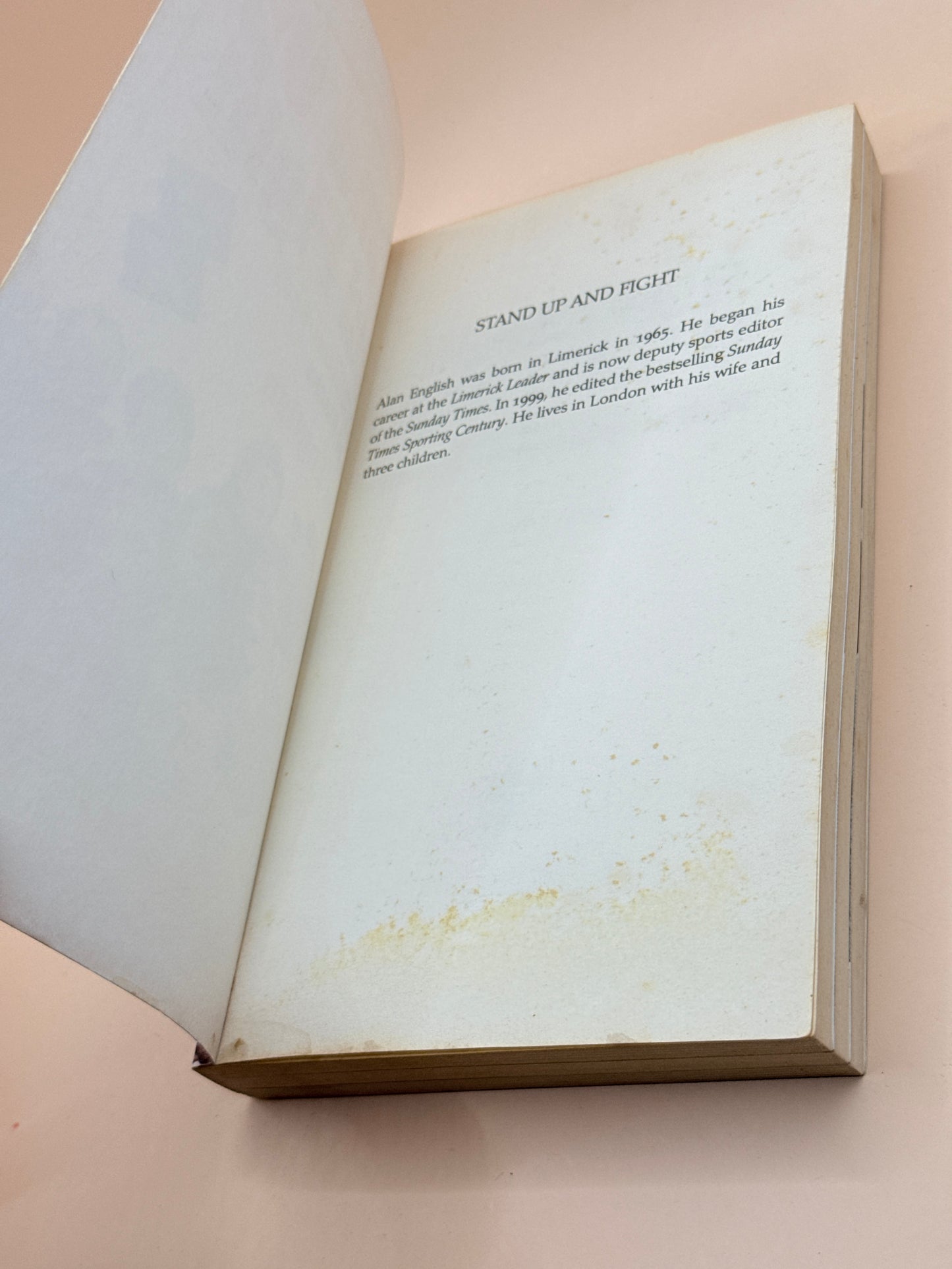 Stand Up and Fight: When Munster Beat the All Blacks by Alan English
