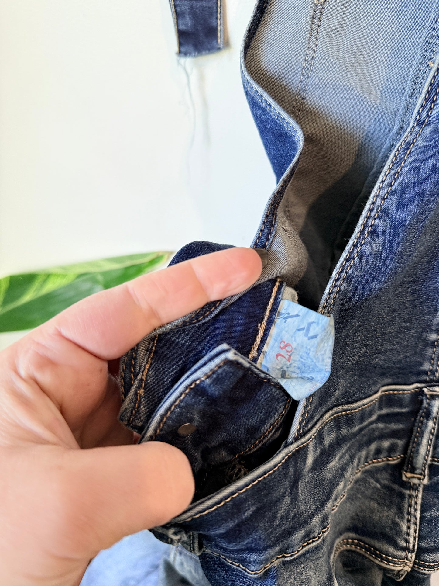 Lotus Jeans Denim Ankle Length Dungarees Size 28 | Waist: 72cm