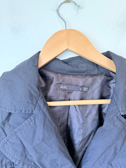 Dotti Button-up Front Trench Coat Size 12