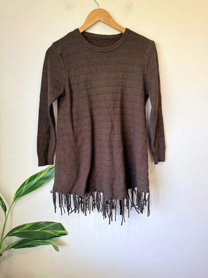 Brand Unknown Pointelle Pullover Sweater Size U/Arm to U/Arm 47cm
