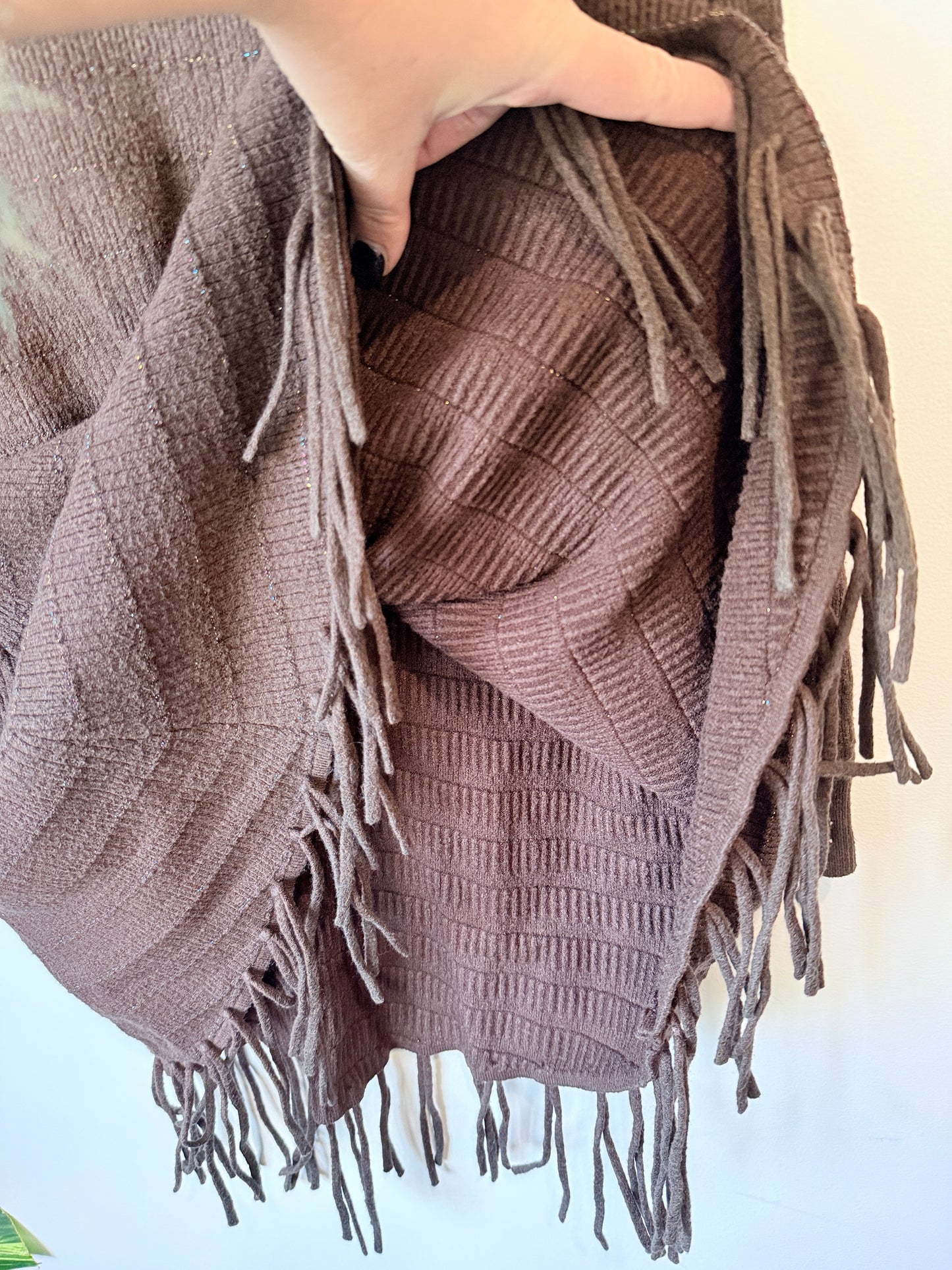Brand Unknown Pointelle Pullover Sweater Size U/Arm to U/Arm 47cm
