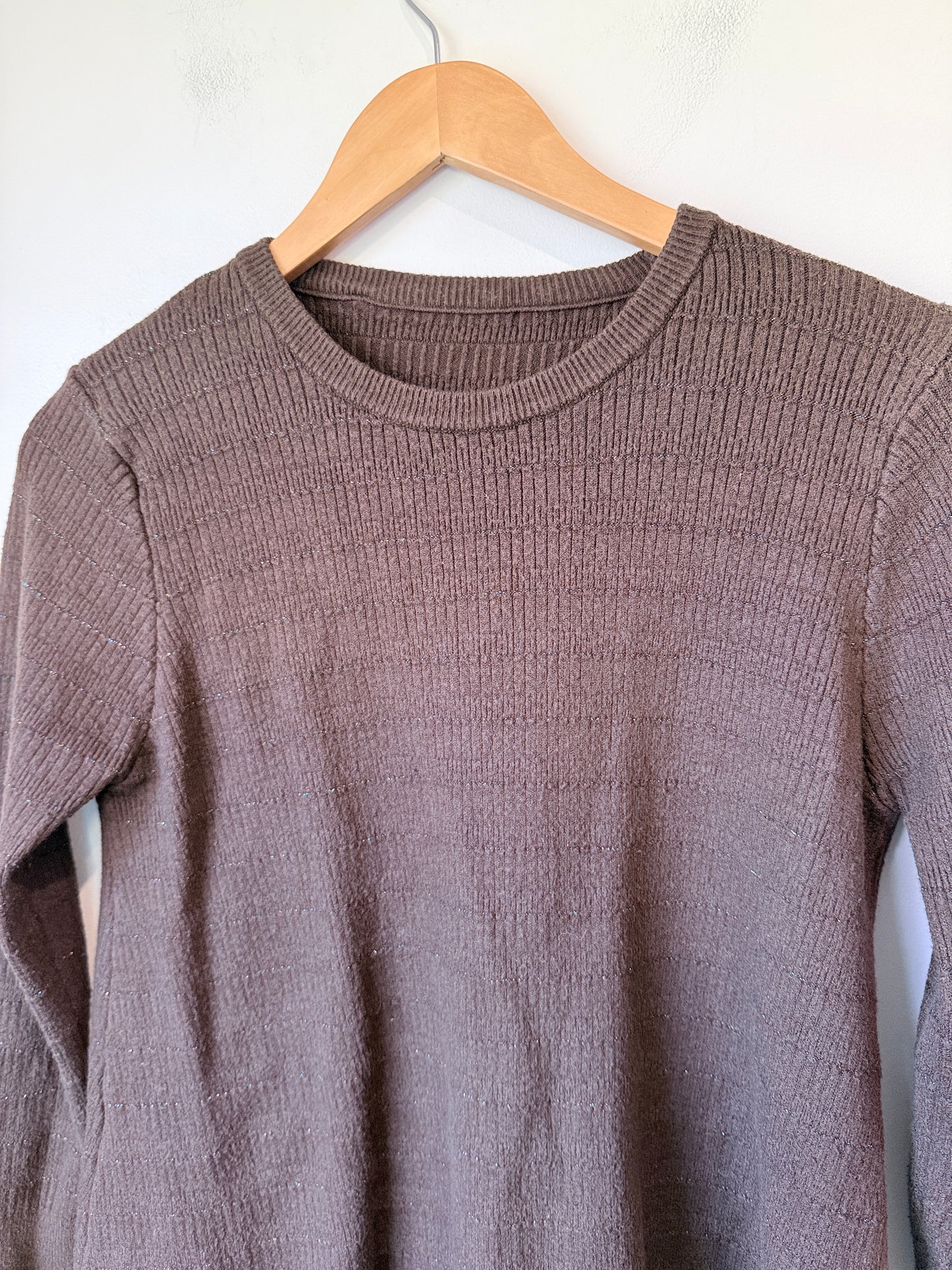 Brand Unknown Pointelle Pullover Sweater Size U/Arm to U/Arm 47cm