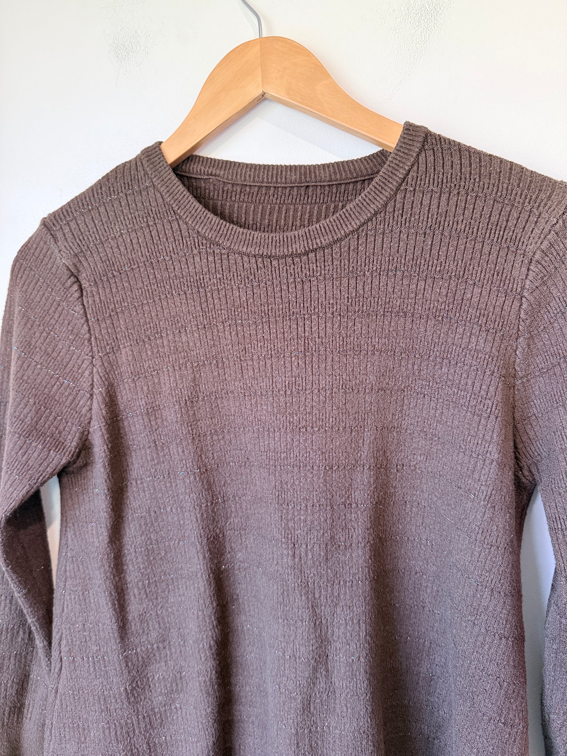 Brand Unknown Pointelle Pullover Sweater Size U/Arm to U/Arm 47cm