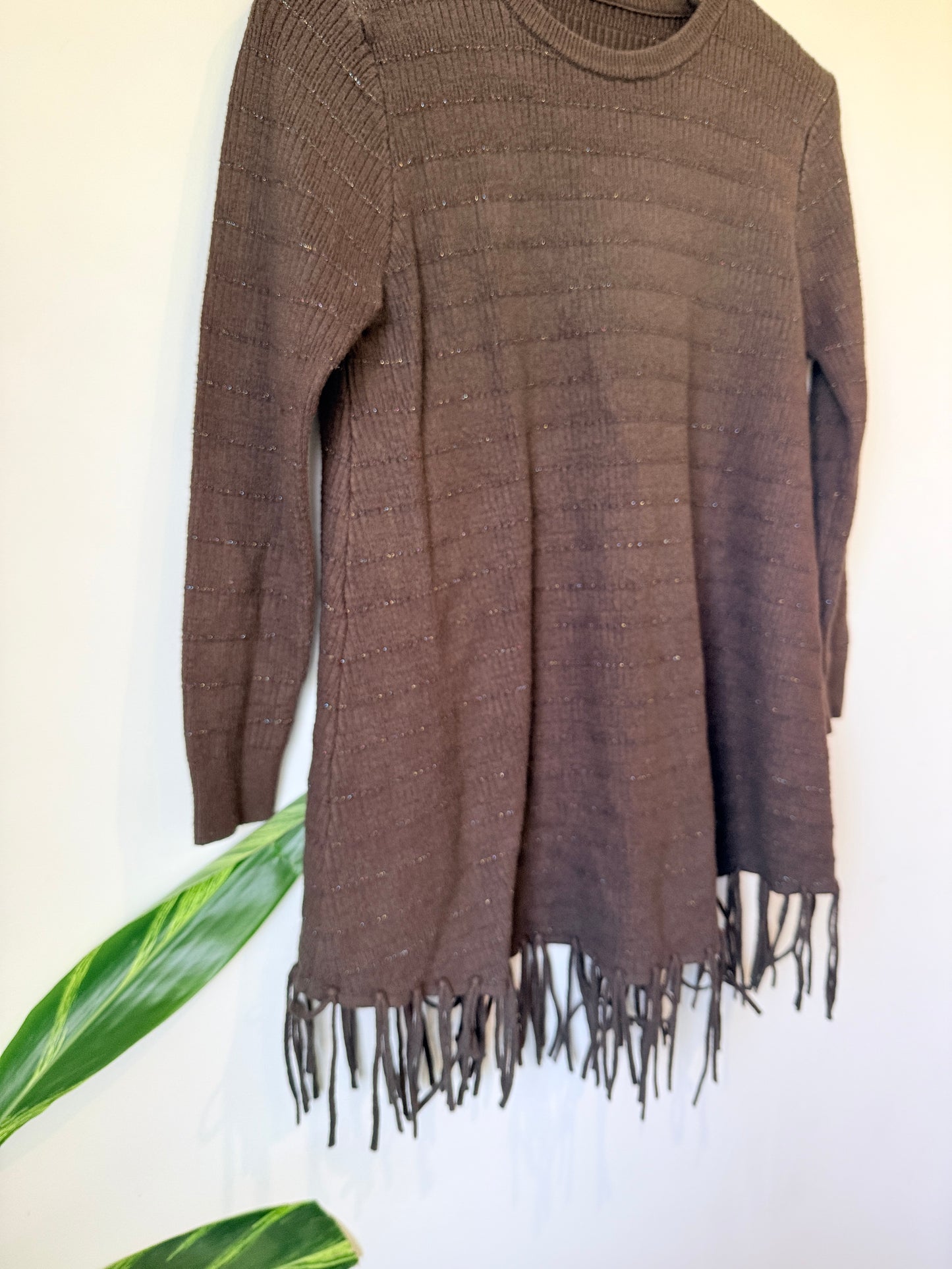 Brand Unknown Pointelle Pullover Sweater Size U/Arm to U/Arm 47cm
