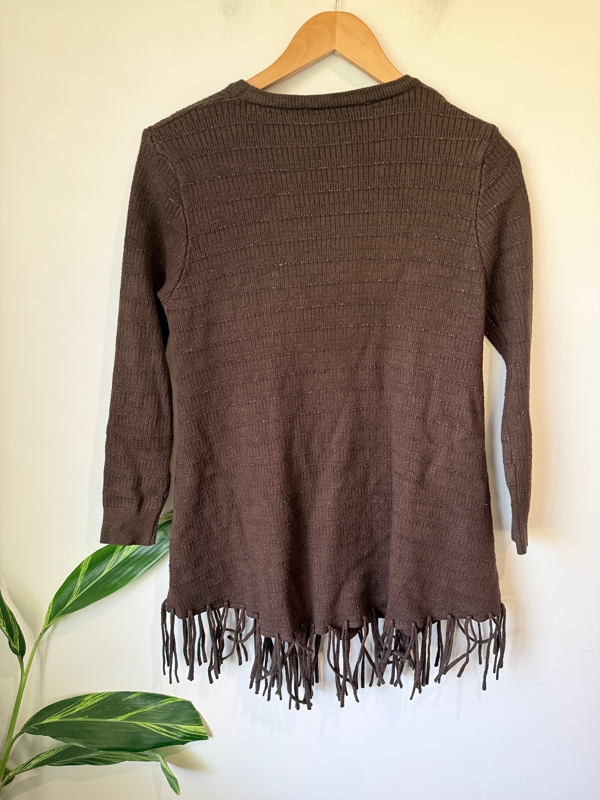 Brand Unknown Pointelle Pullover Sweater Size U/Arm to U/Arm 47cm