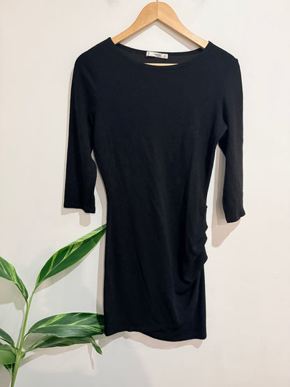 Mango Ruched Side Day Dress Size M