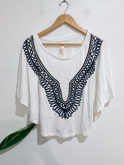 Ally Boho Poncho Top Size S