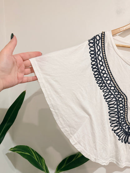 Ally Boho Poncho Top Size S