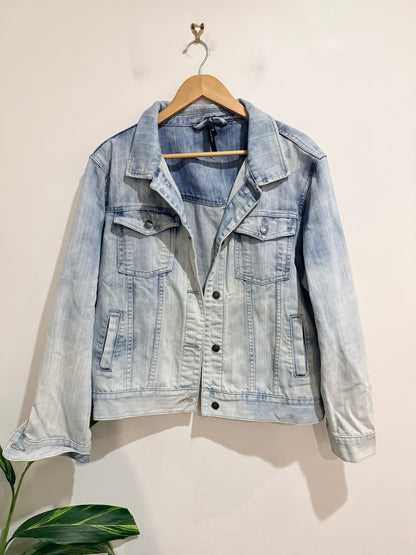 Garage Light Indigo Denim Jacket Size 18