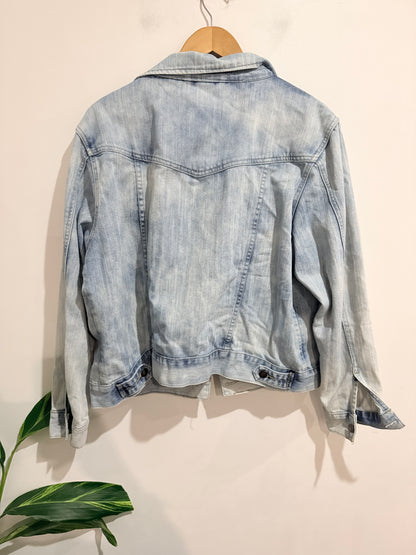 Garage Light Indigo Denim Jacket Size 18