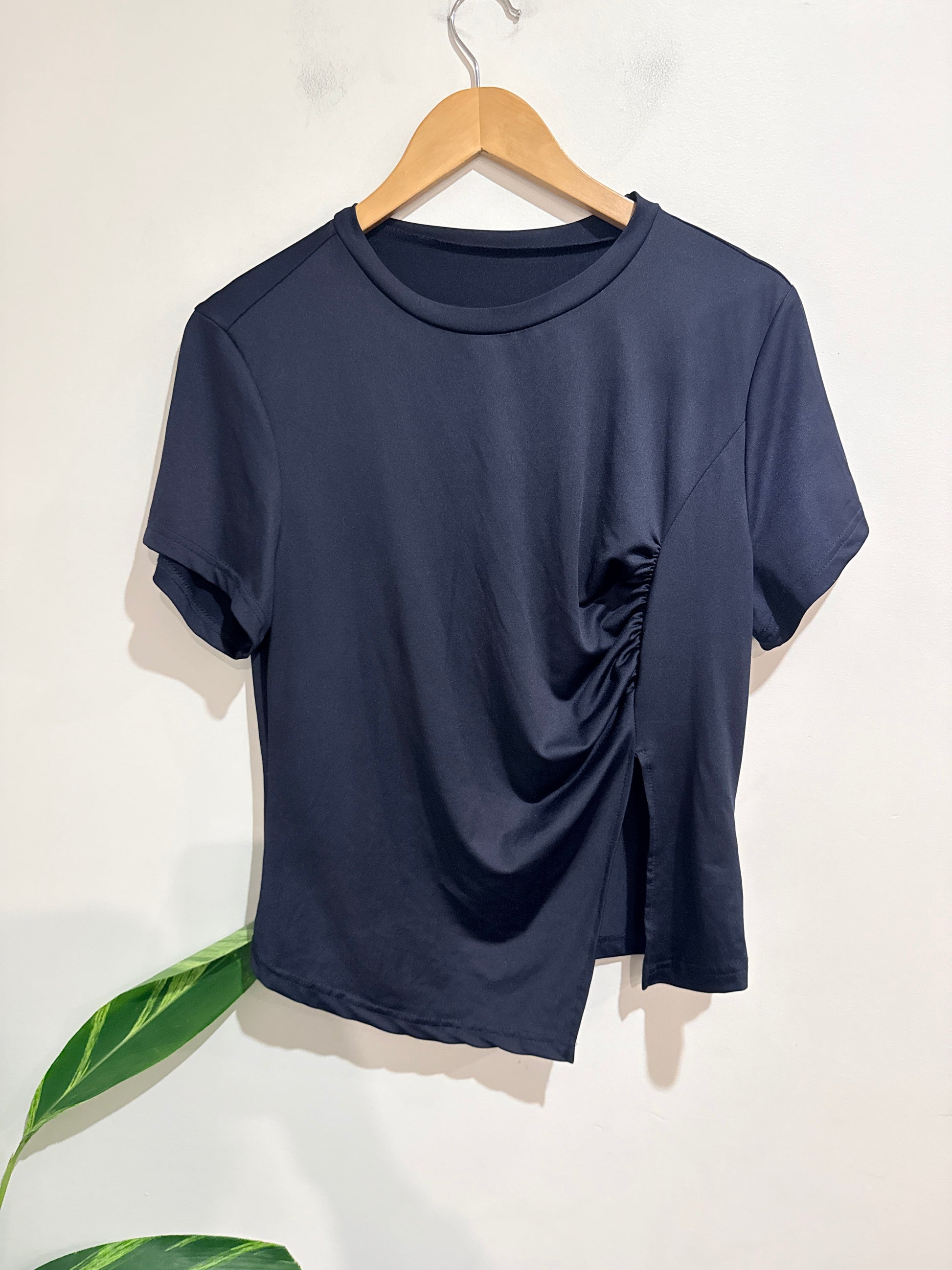 Shein Ruched Asymmetrical T-shirt Size 1XL