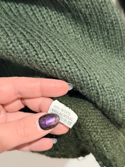 Brand Unknown Ribbed-knit Sweater Size U/Arm to U/Arm 48cm
