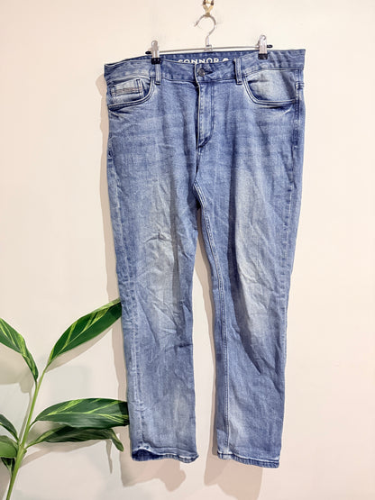 Connor Light-blue Acid-washed Denim Jeans Size 35