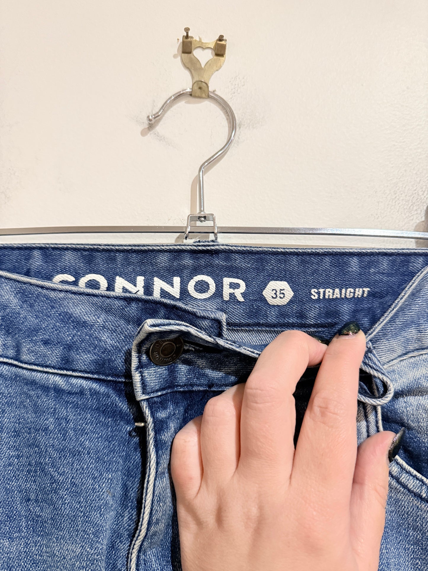 Connor Light-blue Acid-washed Denim Jeans Size 35