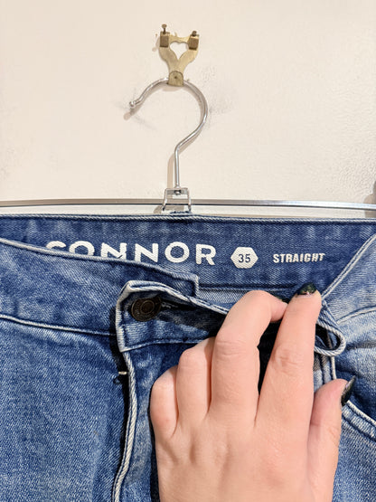 Connor Light-blue Acid-washed Denim Jeans Size 35