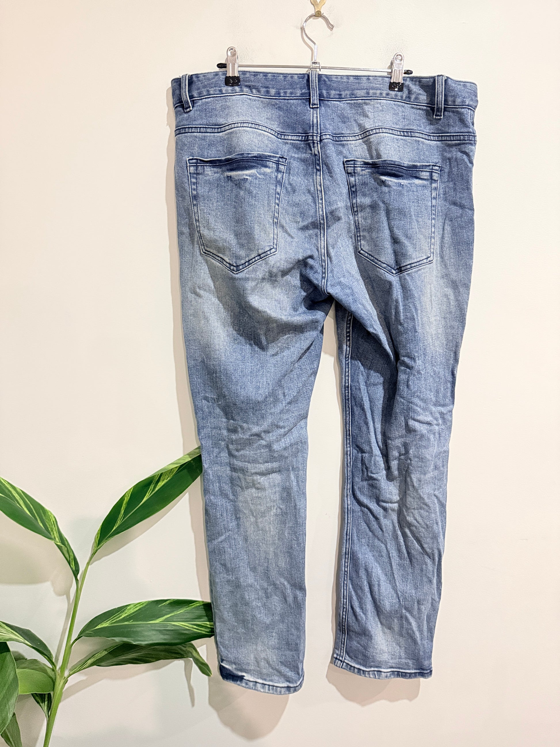 Connor Light-blue Acid-washed Denim Jeans Size 35