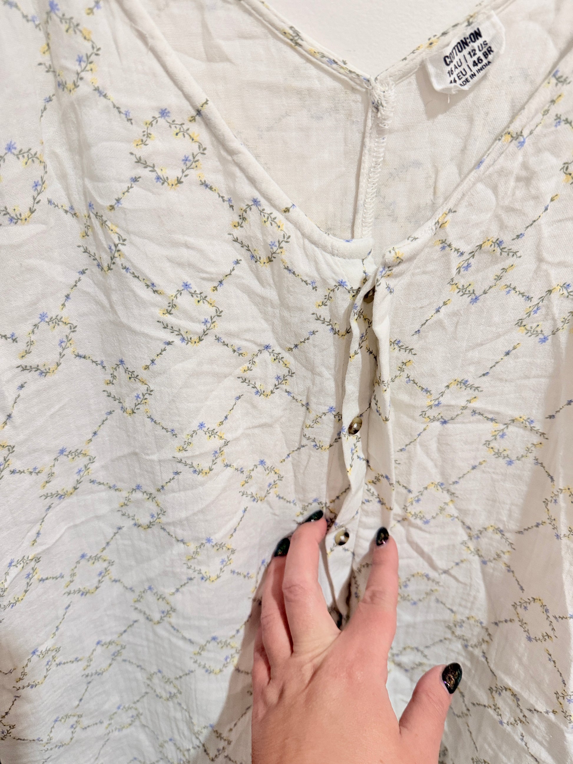 Cotton:on Patterned Camisole Top Size 16