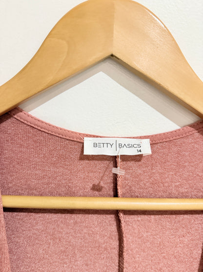 Betty Basics Open-front Cardigan Sweater Size 14