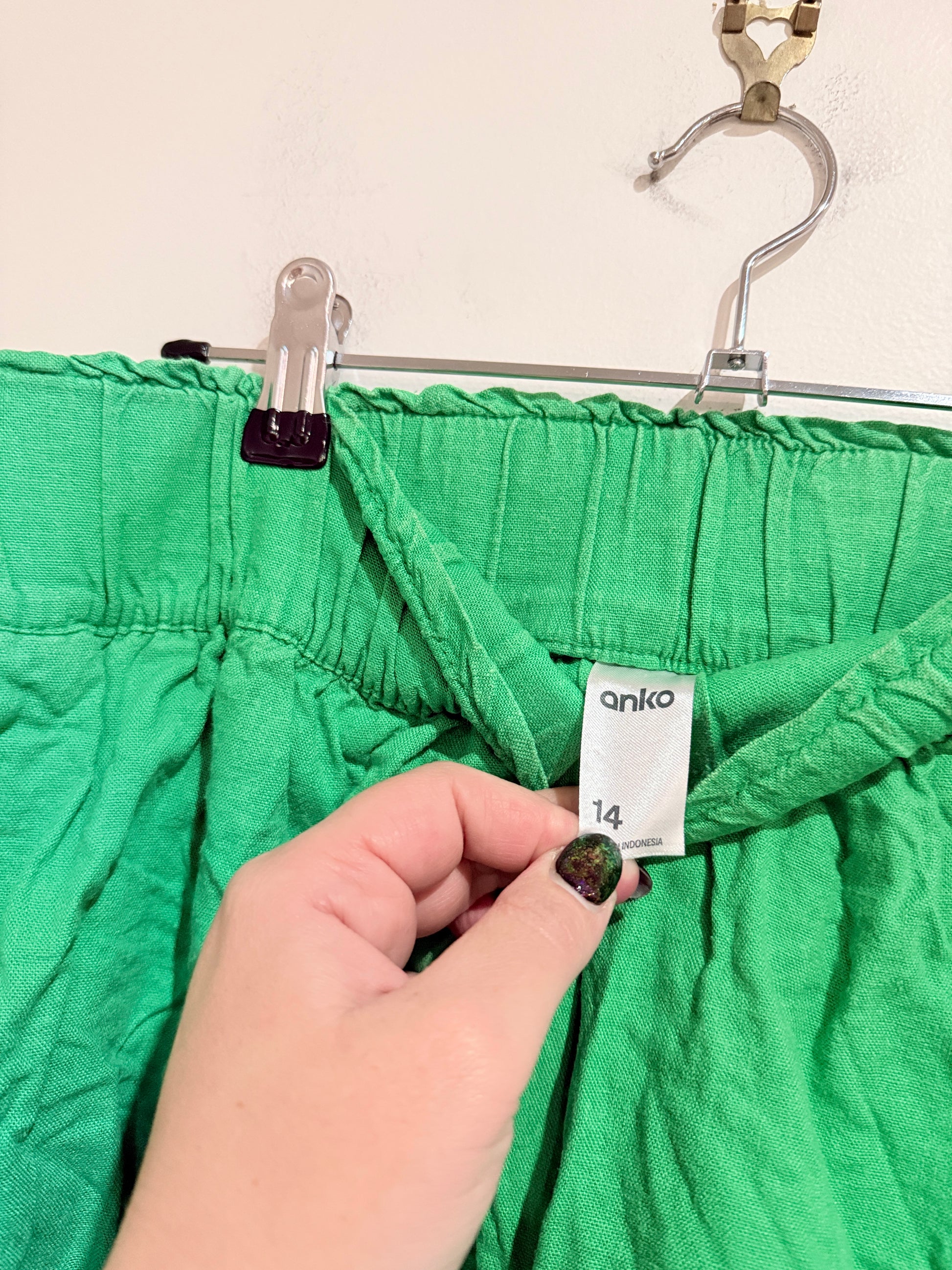 Anko Crinkle Gauze Shorts Size 14
