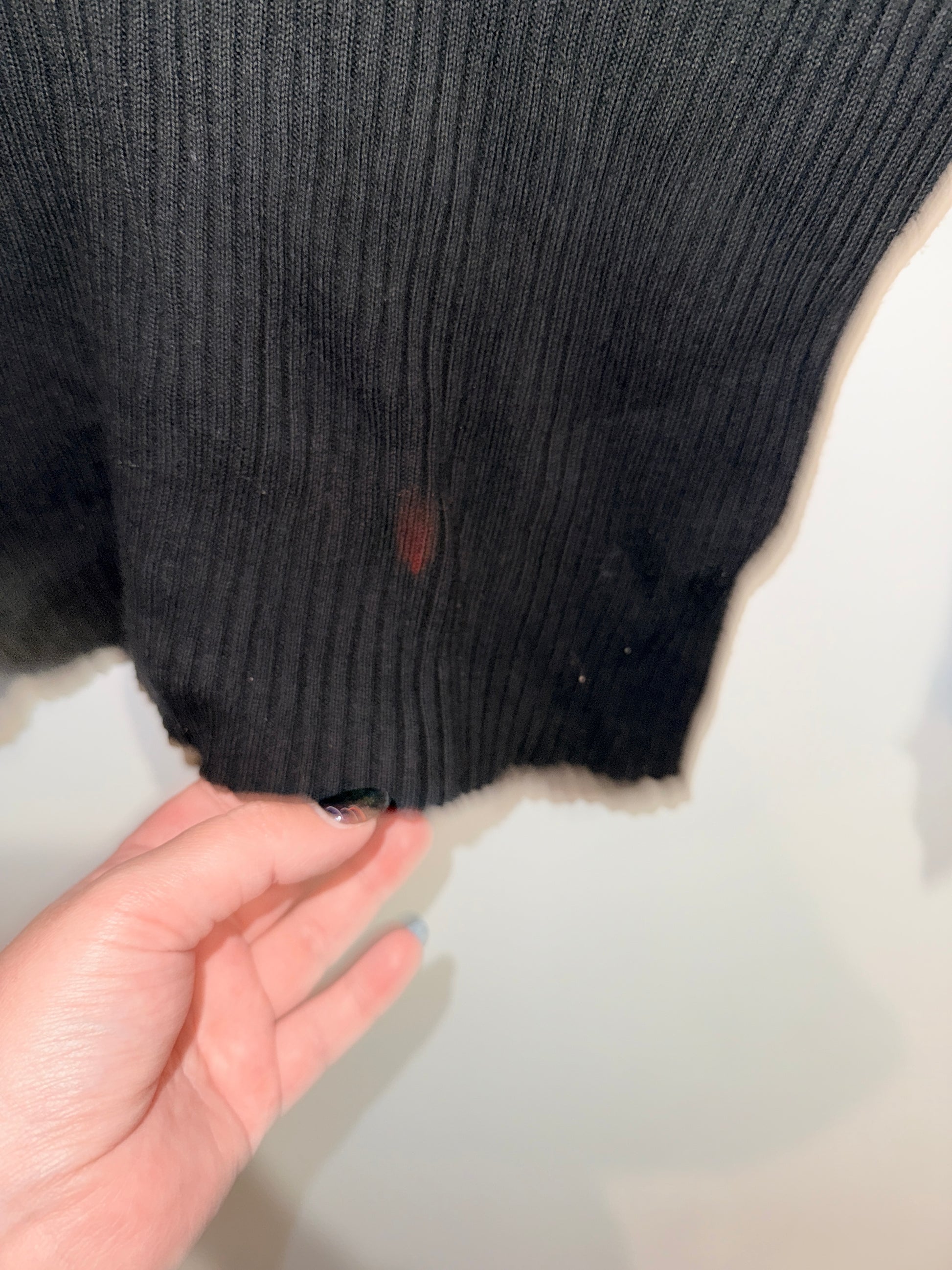 Brand Unknown Ribbed V-neck Sweater