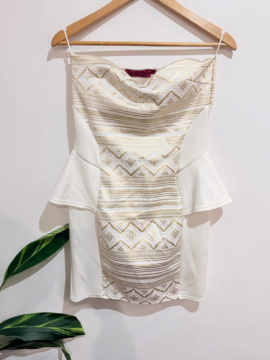 Boohoo Strapless Mini Dress Size 12