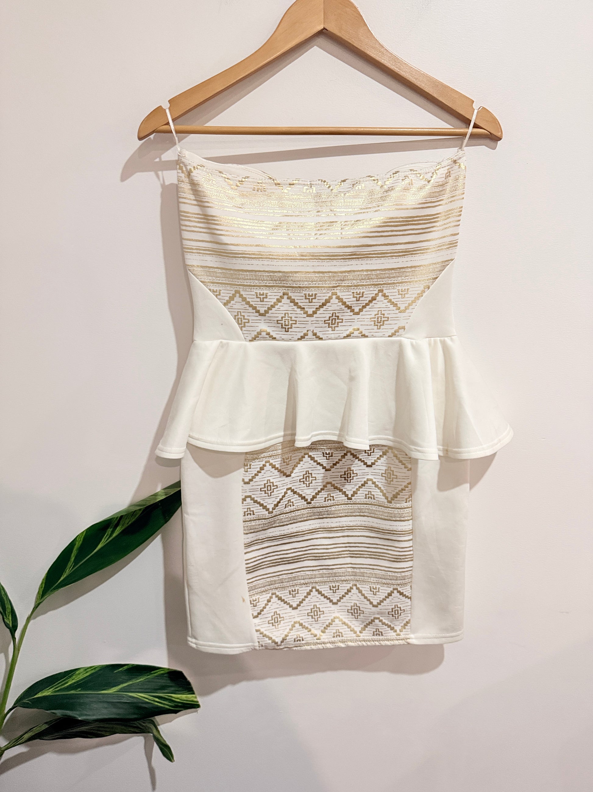 Boohoo Strapless Mini Dress Size 12