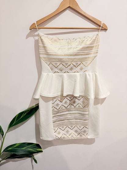 Boohoo Strapless Mini Dress Size 12